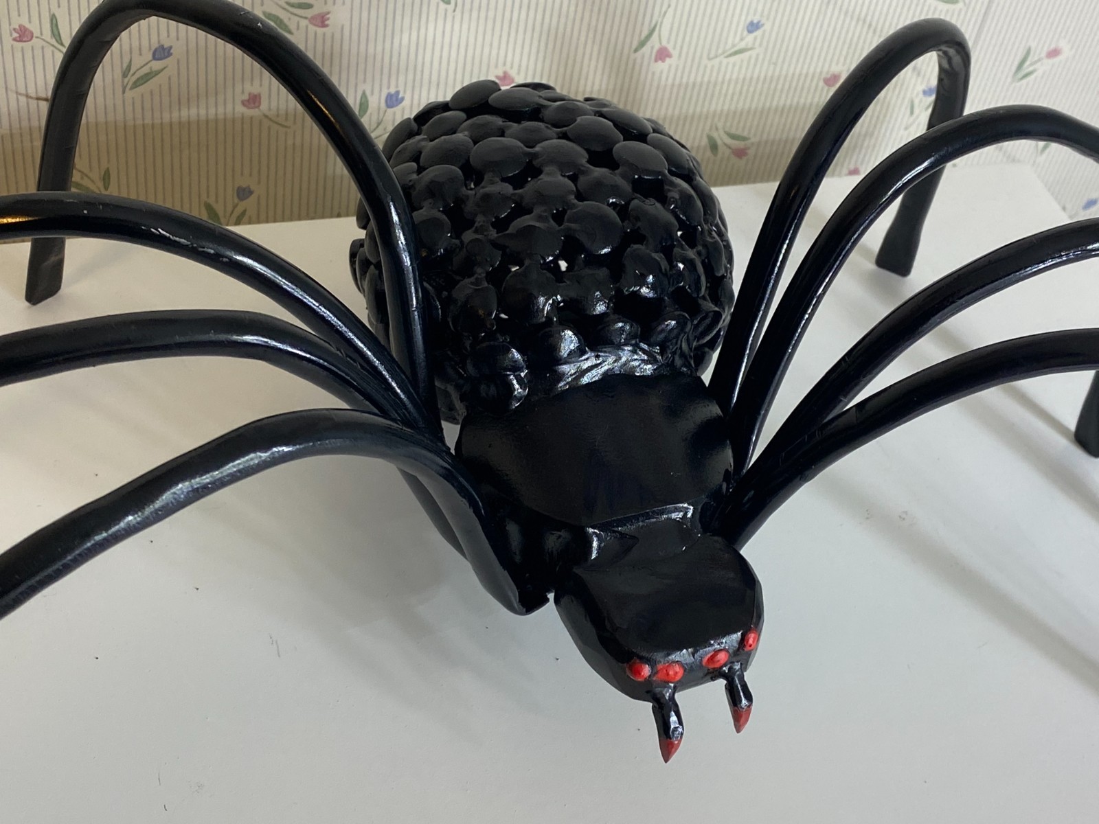 RARE Custom Made Heavy Scrap Metal Spider 16″ x 8 1/2″ x 5 1/2″ (6 Pounds)