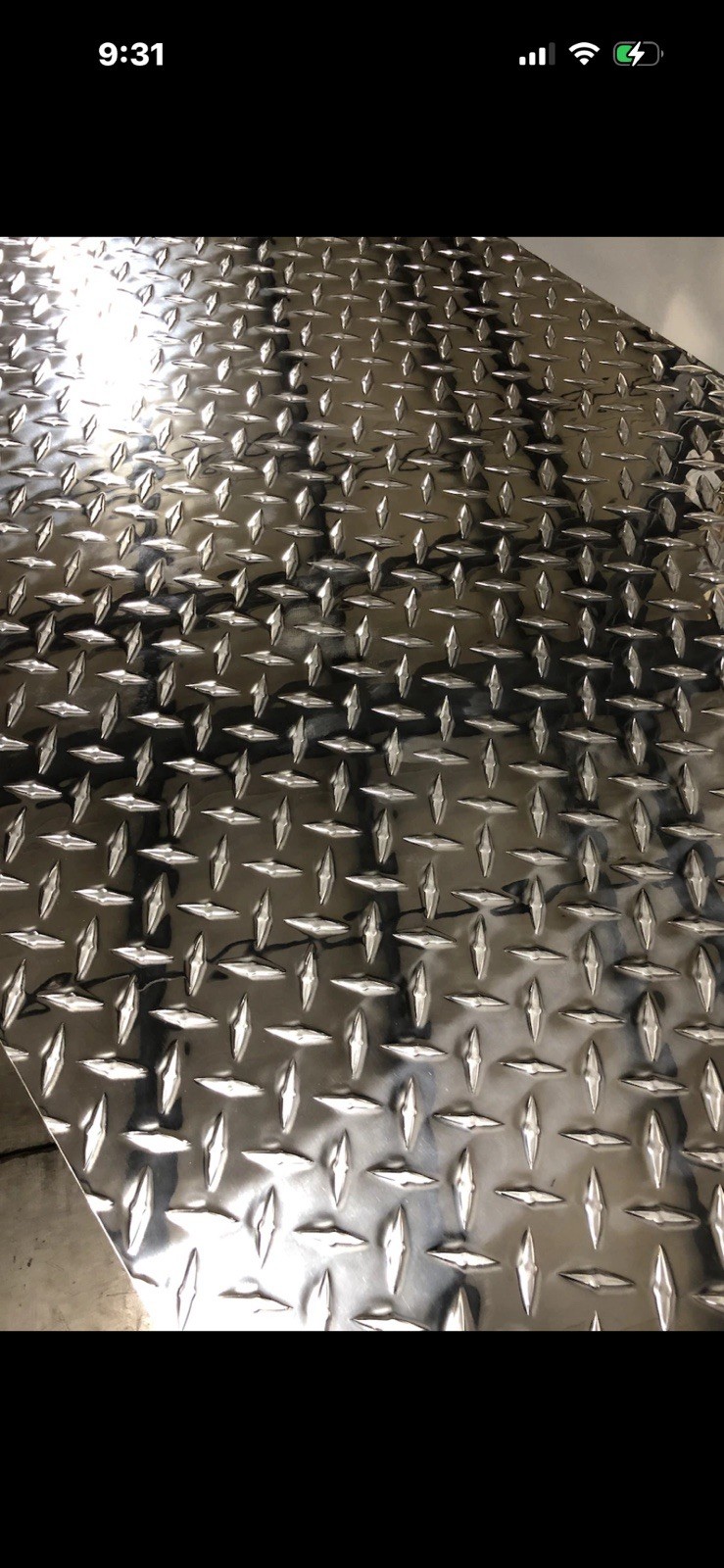 24″ x 48”Diamond Plate Aluminum .045″ Thick – 18 Gauge (1.15mm)