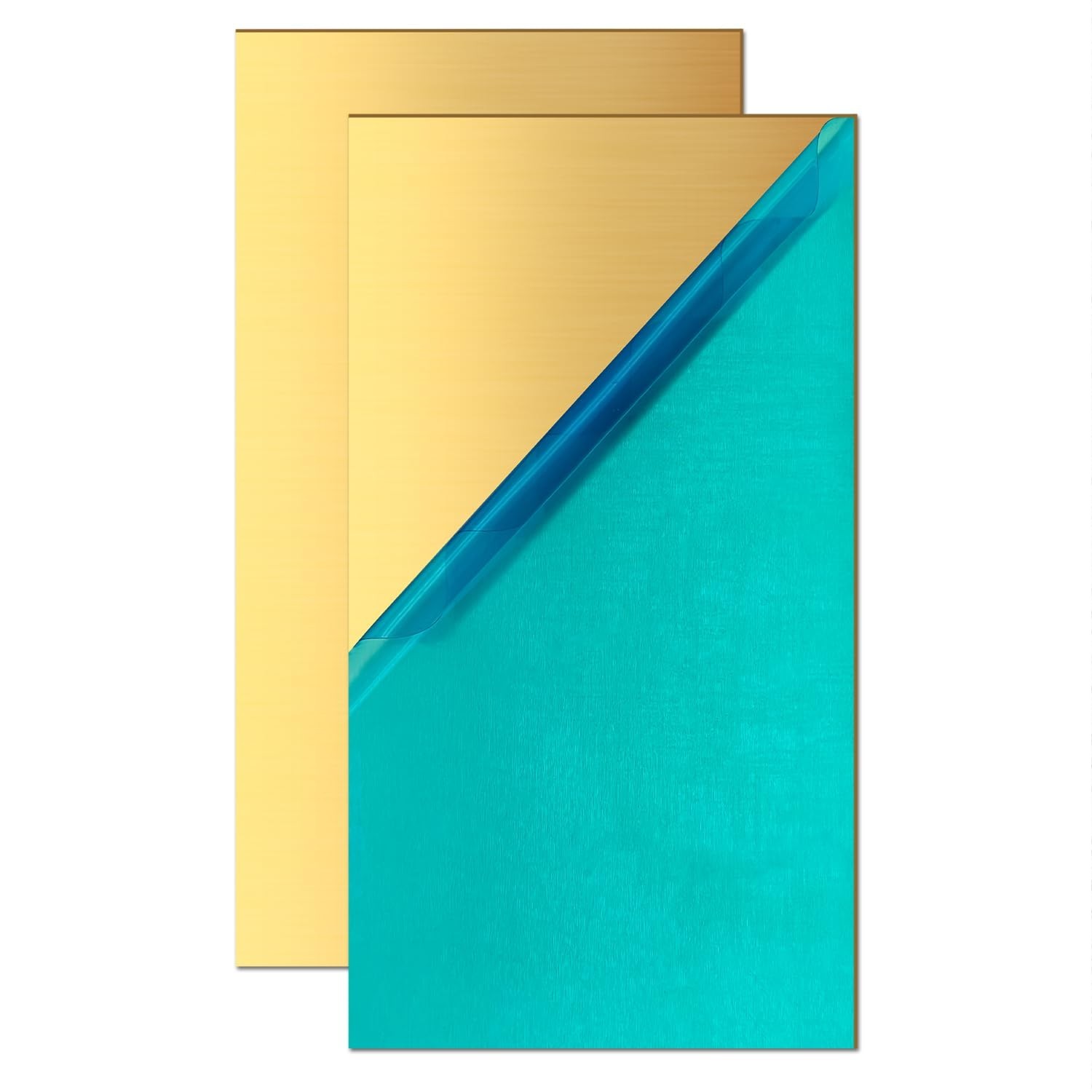 2 Pack 1mm Thick Brass Sheets 2×4 Inch – Seamless Cutting for DIY Masterpieces