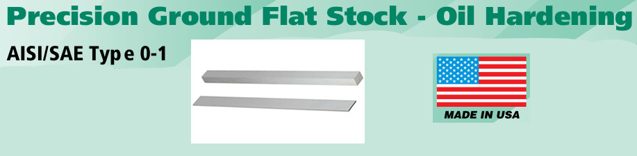 9/32×9/32 18″ AISI/SAE OIL HARD.PRECI.GRND.FLAT STOCK-USA ITEM NO. 3192020 (FT)