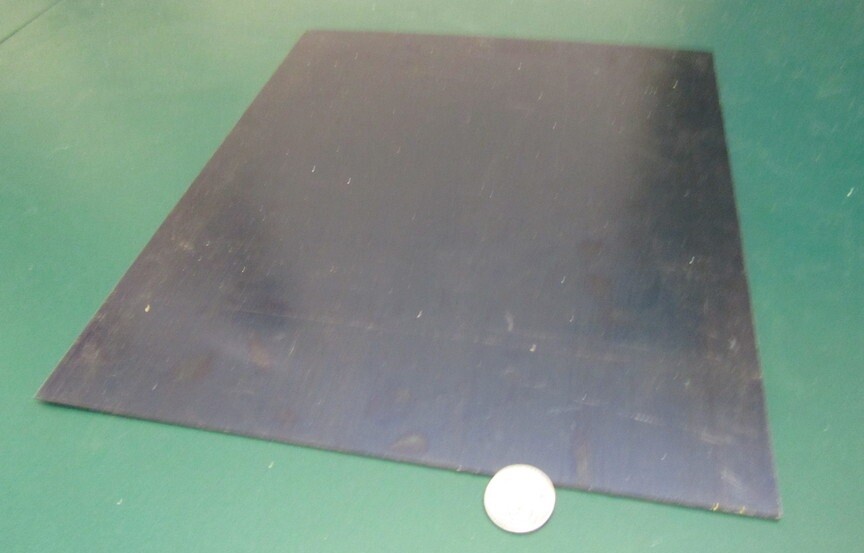 Blue Tempered Spring Steel Shim 0.030″ Thick x 10.0″ Width x 12″ Length