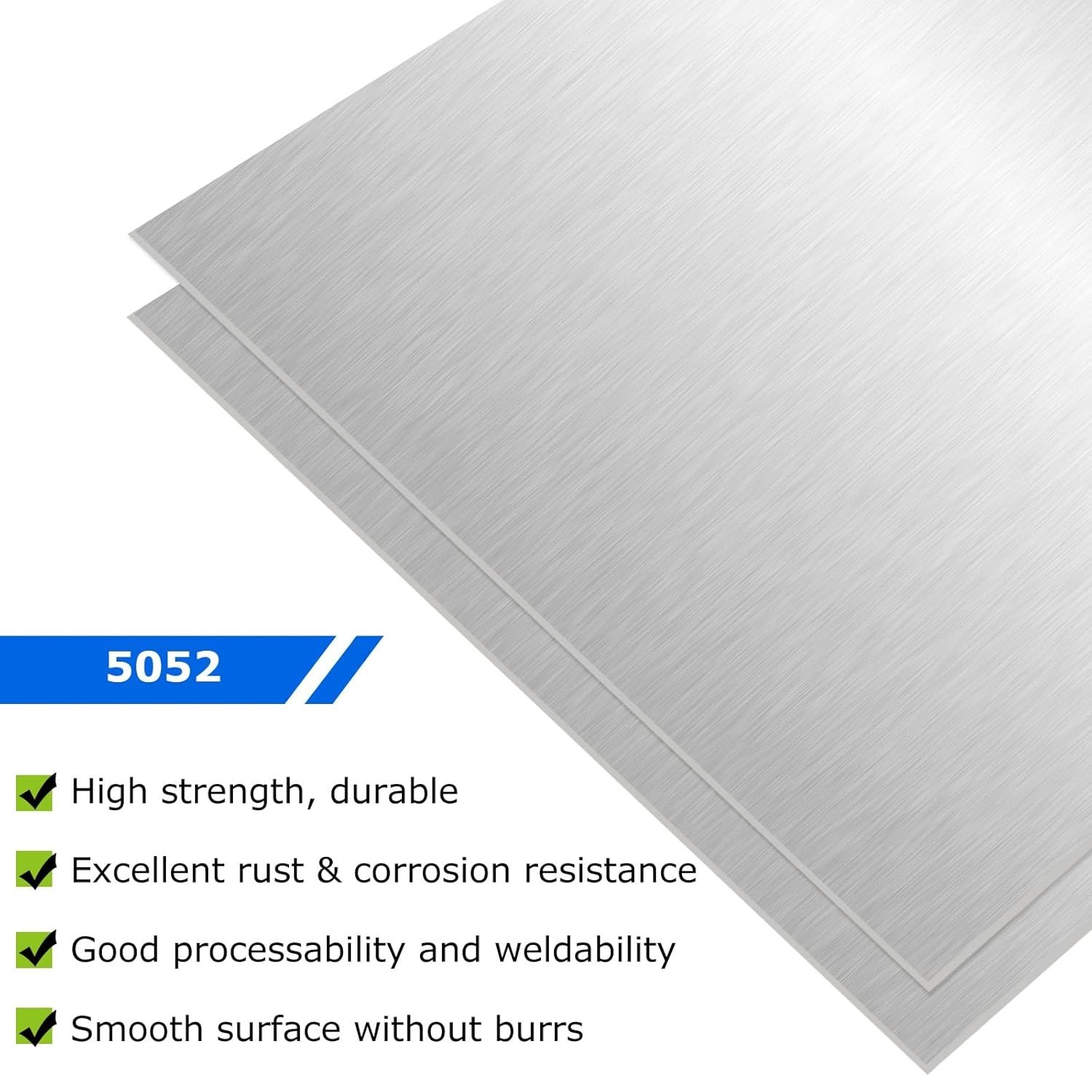 6 Pack 5052 Aluminum Sheets 11.8×11.8×0.02” – Precise, Durable for Crafting &…