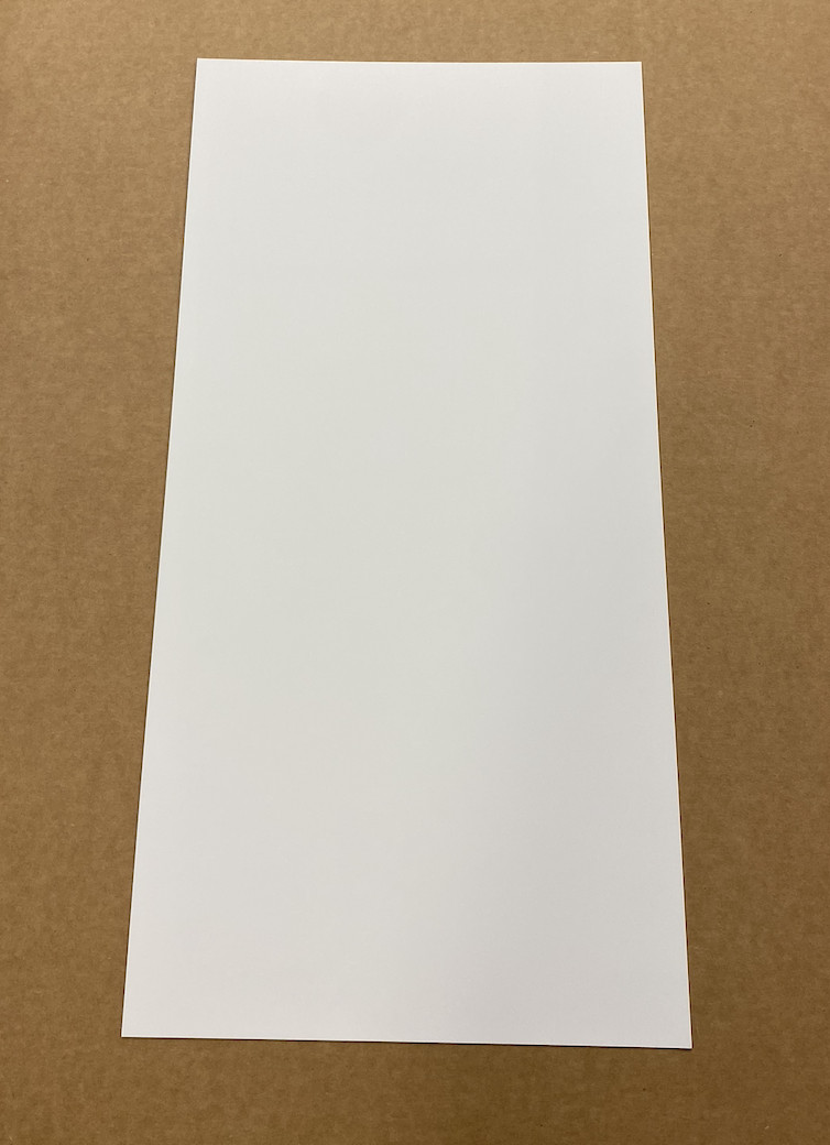 White Aluminum Sheet Plate 12″ X 24″ – .050″ Flat stock – 1 PC
