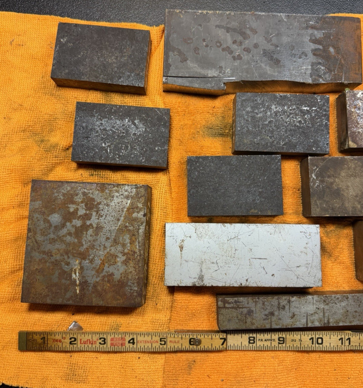 32 lb Tool Steel Scrap Lot – O1 Crucible Ketos A2 4140 4130 Knife Making Drops