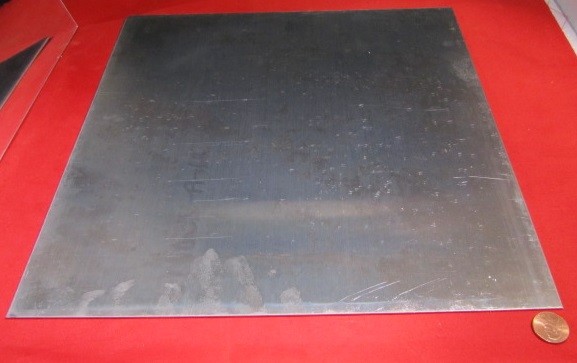 7075 Aluminum Sheet, T6, .063″ (1/16″) Thick x 12.0″ Width x 12.0″ Length
