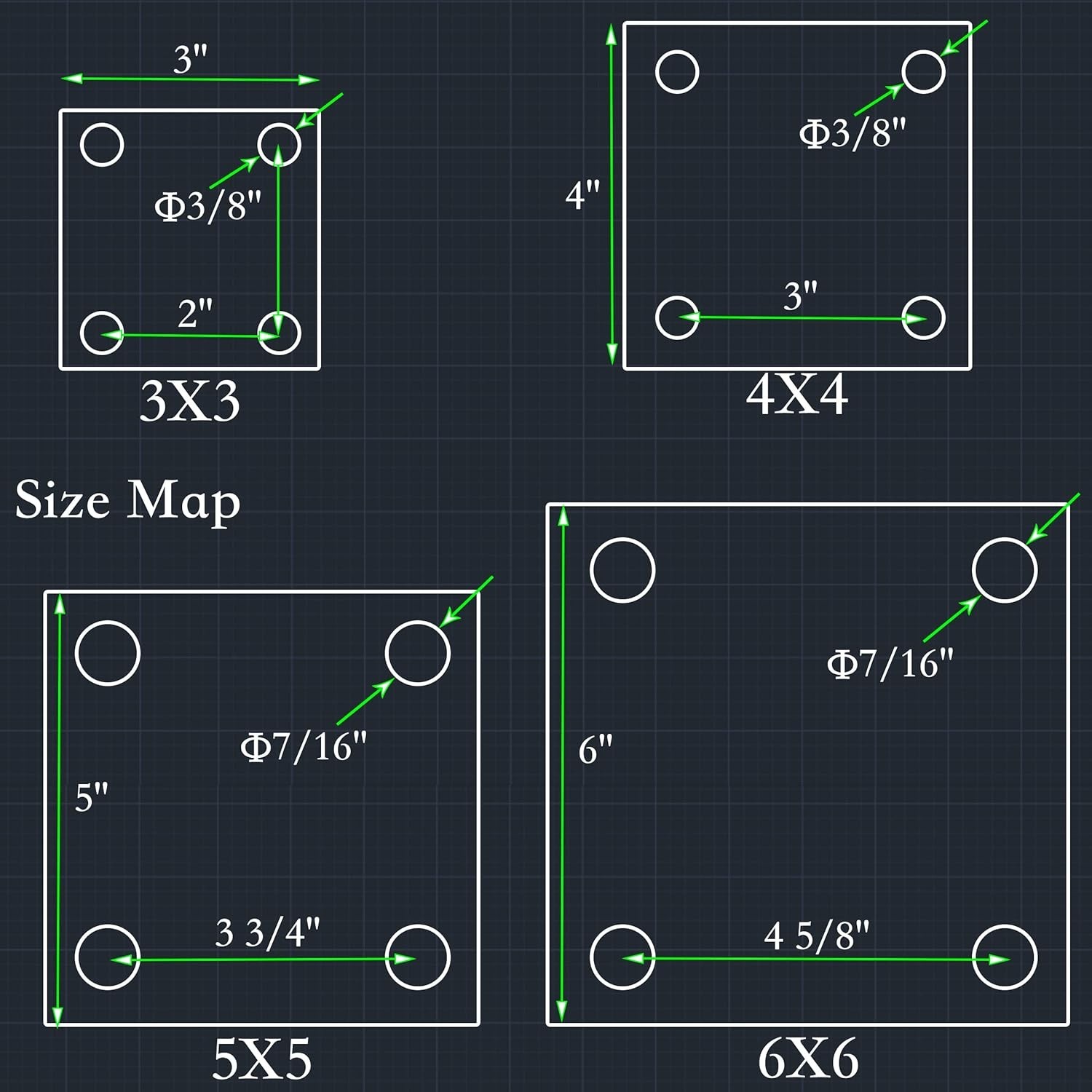 4 Pack 3×3-Inch Weldable Steel Plates – Multi-Purpose & Corrosion Resistant