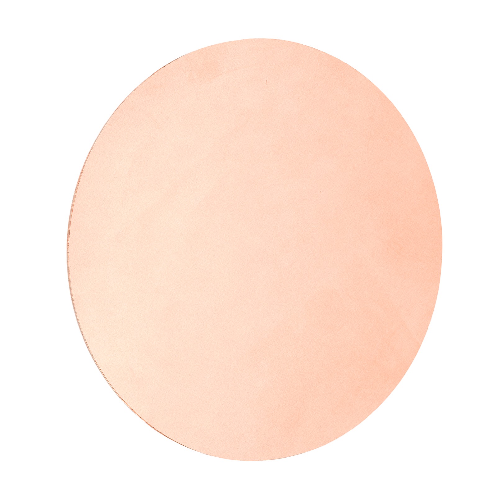 Copper Round Plate, 0.02″ Thick 8″ Dia C1100 Pure Copper Sheet