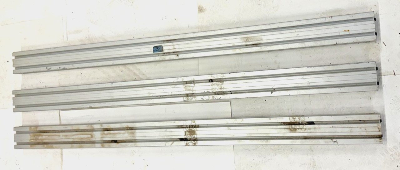 80/20 45MM X 90MM T-SLOTTED ALUM. EXTRUSION, 45-4590, (LOT OF 3), 6 OPEN SLOTS