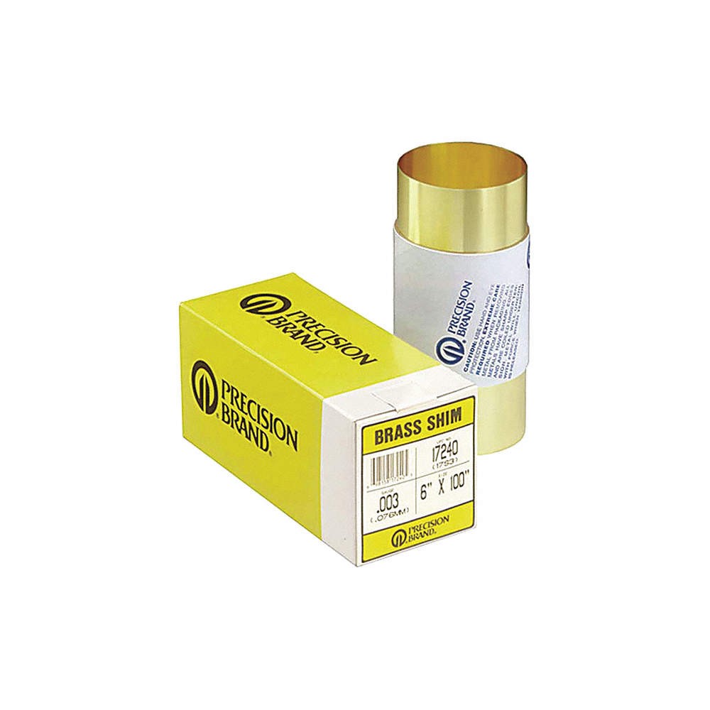 PRECISION BRAND 17445 Shim Stock,6″ W,100″ L,0.012″ Thk 3L509