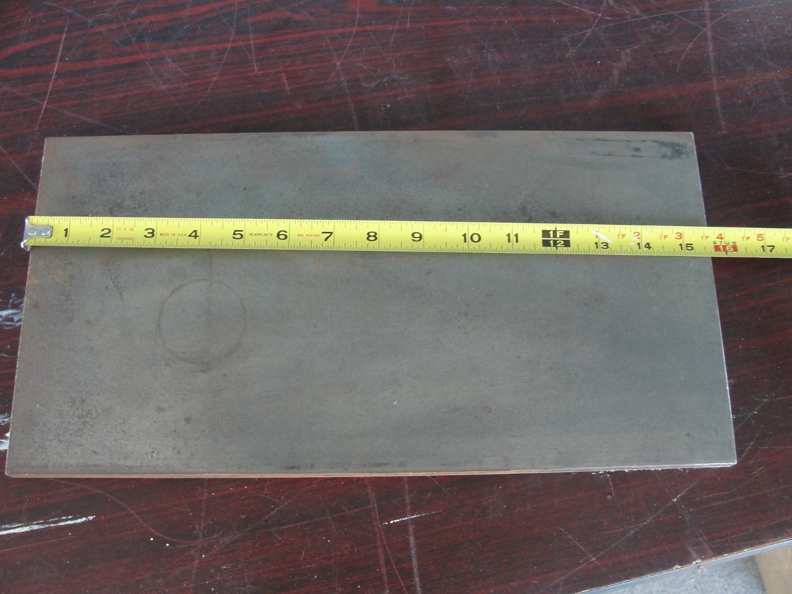1/2″ x 8″ x 15 1/2″ 1018 Steel Flat Bar, Cold Finished CRS