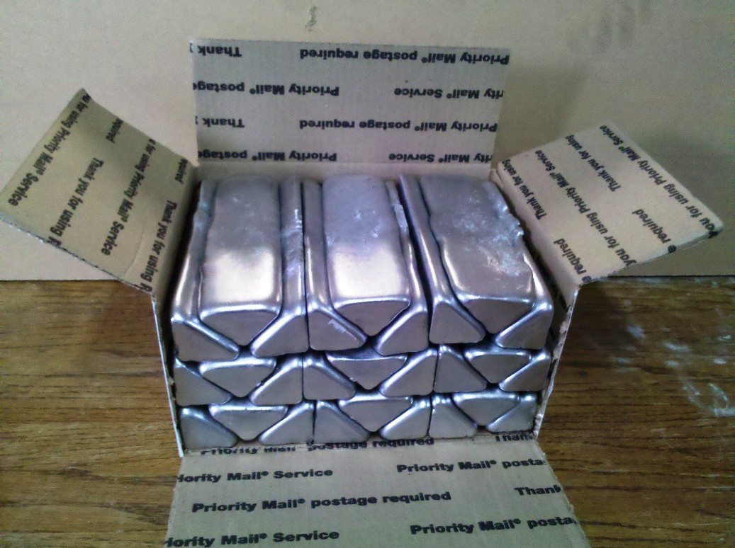 ALUMINUM INGOTS…….. 42 + lbs Casting alloy Near 356