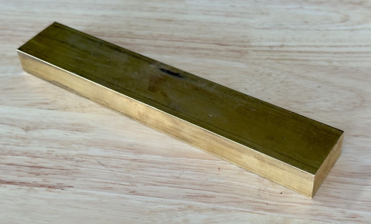 1-1/2″ x 3/4″ x 8.5″ C360 Brass Flat Bar Solid Brass Mill Stock
