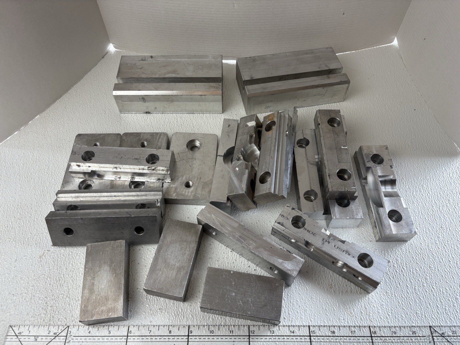 27lbs HIGH QUALITY ALUMINUM SCRAP METAL BLOCKS FROM MACHINE SHOP LEFTOVERS