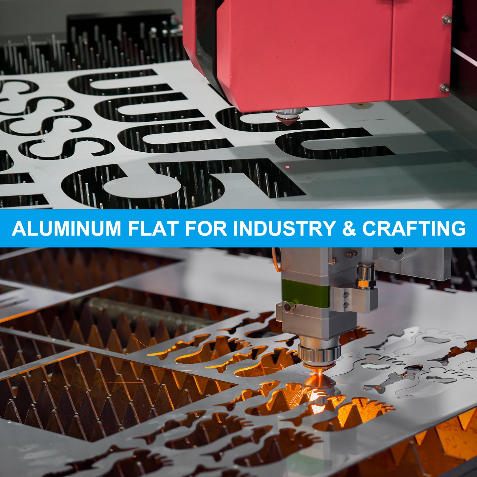 6061 T651 Aluminum Sheet Metal 12 x 8 x 1/16(0.0625″) Inch 4Pcs Flat 1.5MM