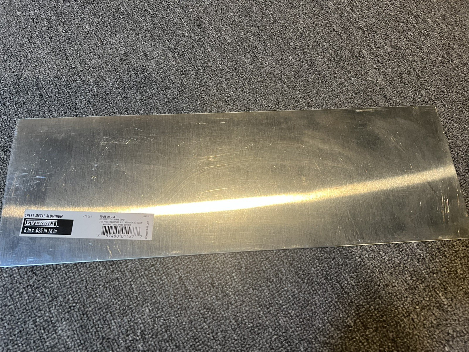 Everbilt 6 In. X 18 In. – 22 Gauge Aluminum Sheet Metal