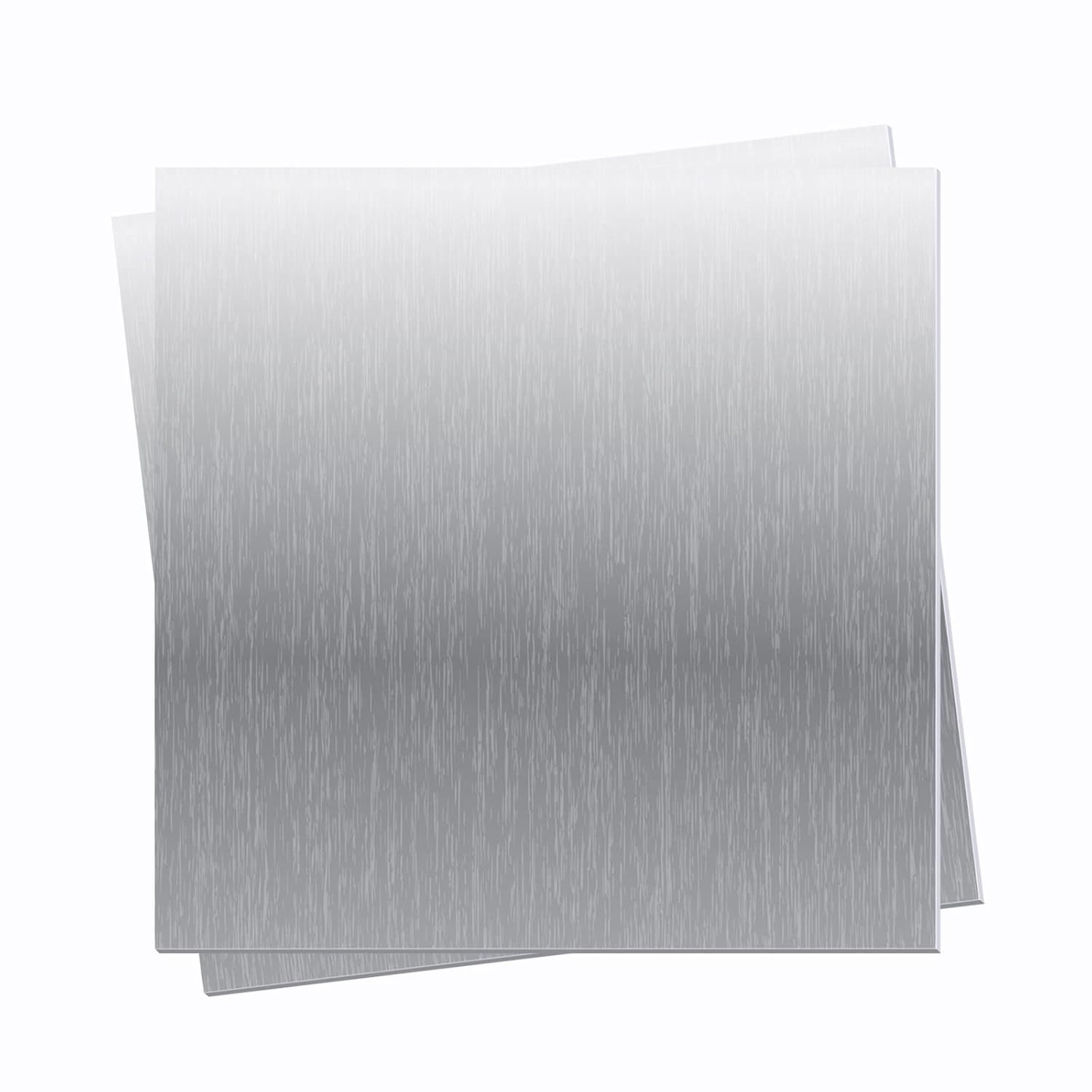 2 Sheets of Corrosion-Resistant 6061 Aluminum 6x6x0.02 Inch with Protective Film