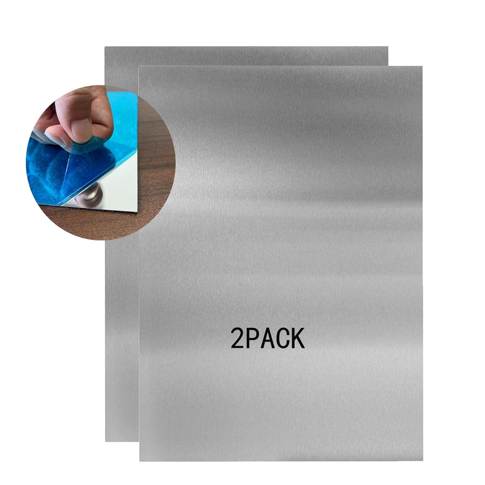 430 Stainless Steel Flat Plate, Mirror Finish, 0.5mm Thick, 6×12 Inches, Kitchen