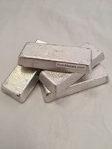 RotoMetals High Quality Pewter – Alloy R98 Pewter Casting Ingot (Tin 98%, Bismut