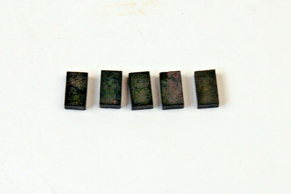 .145 X .300 X .520 CARBIDE GRADE UNKNOWN (LOT OF 5 PC) (E-2-9-2-36)