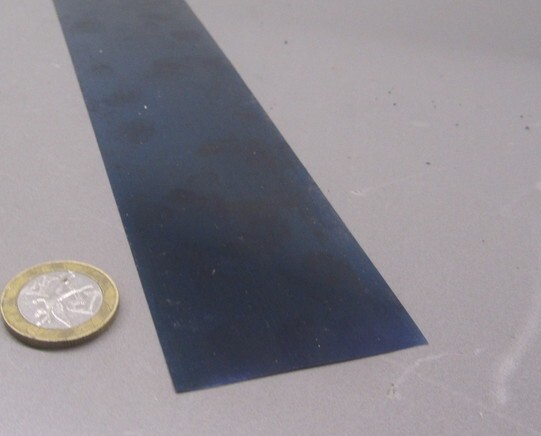 1095 Hard Blue Tempered Spring Steel Shim .042″ Thick x 2.00″ Width x 48″ Long