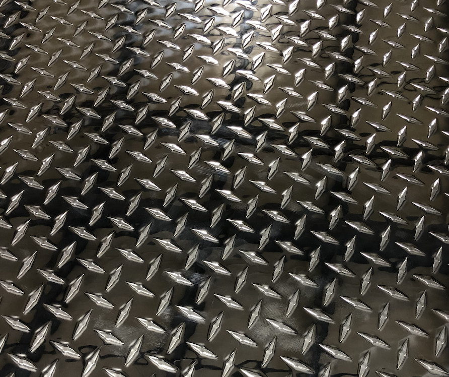18″ x 36″ Diamond Plate Aluminum .045″ Thick – 18 Gauge, 3003 Alloy