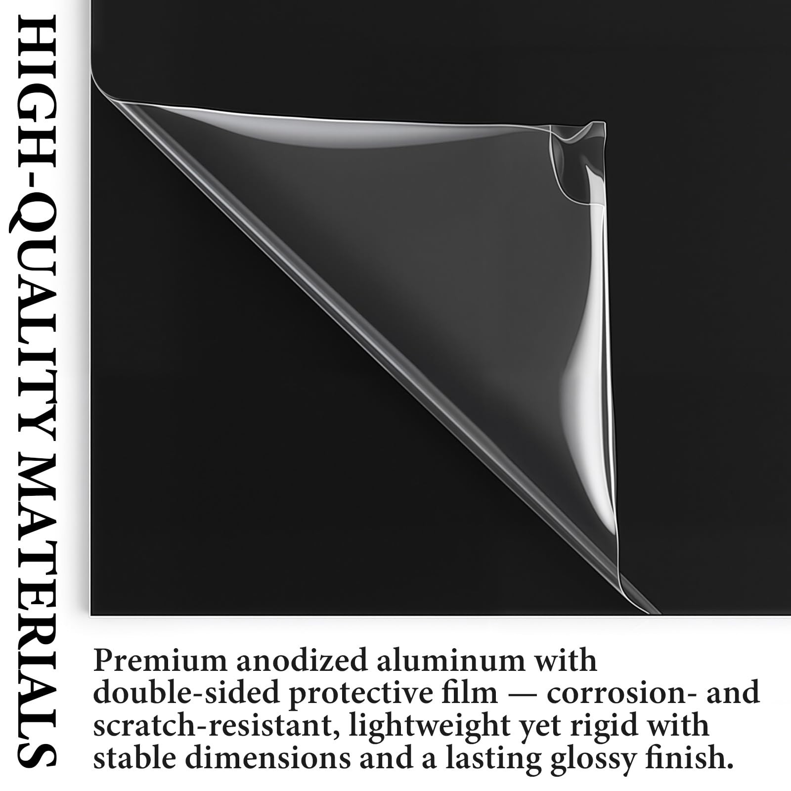 4 Pcs Black Anodized Aluminum Sheet 6″x12″x1/32 (0.8mm) Rectangle Metal Plate…