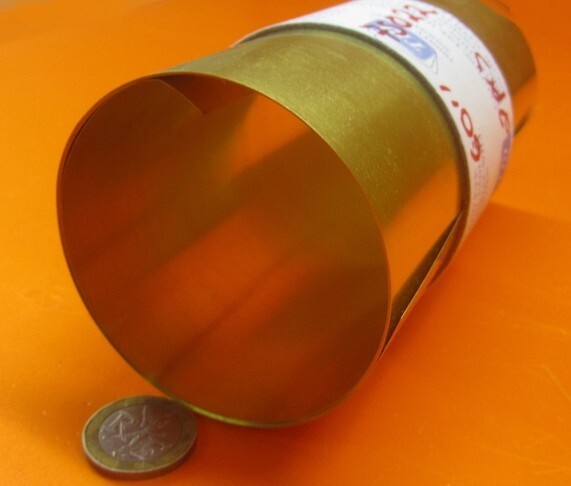 260 Brass Shim Sheet 0.004″ Thick x 6.00″ Wide x 60″ Length