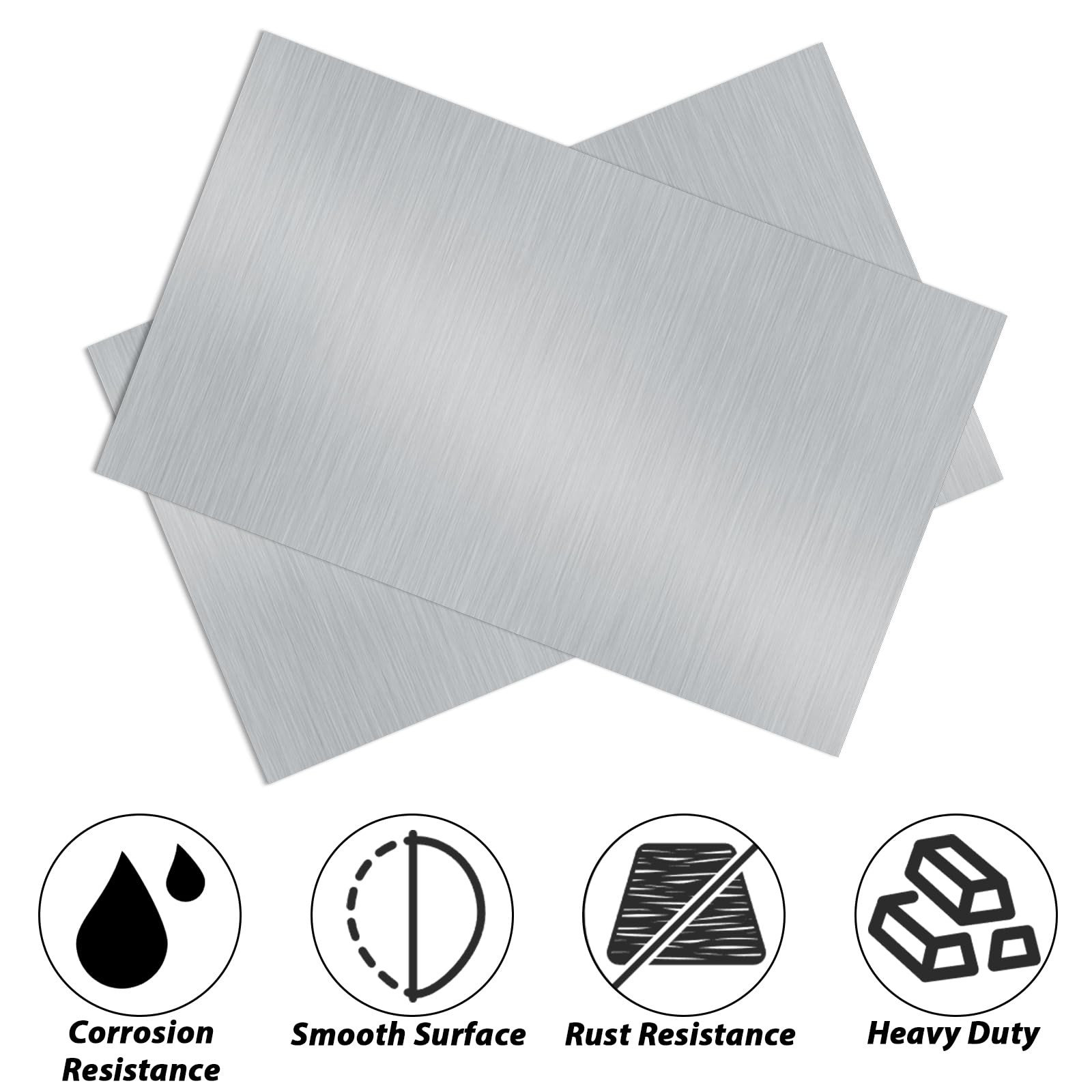 8 Pack 6061 Aluminum Sheet Metal 6″ x 12″ x 1/25″ (1mm), Aluminum Metal Plate…