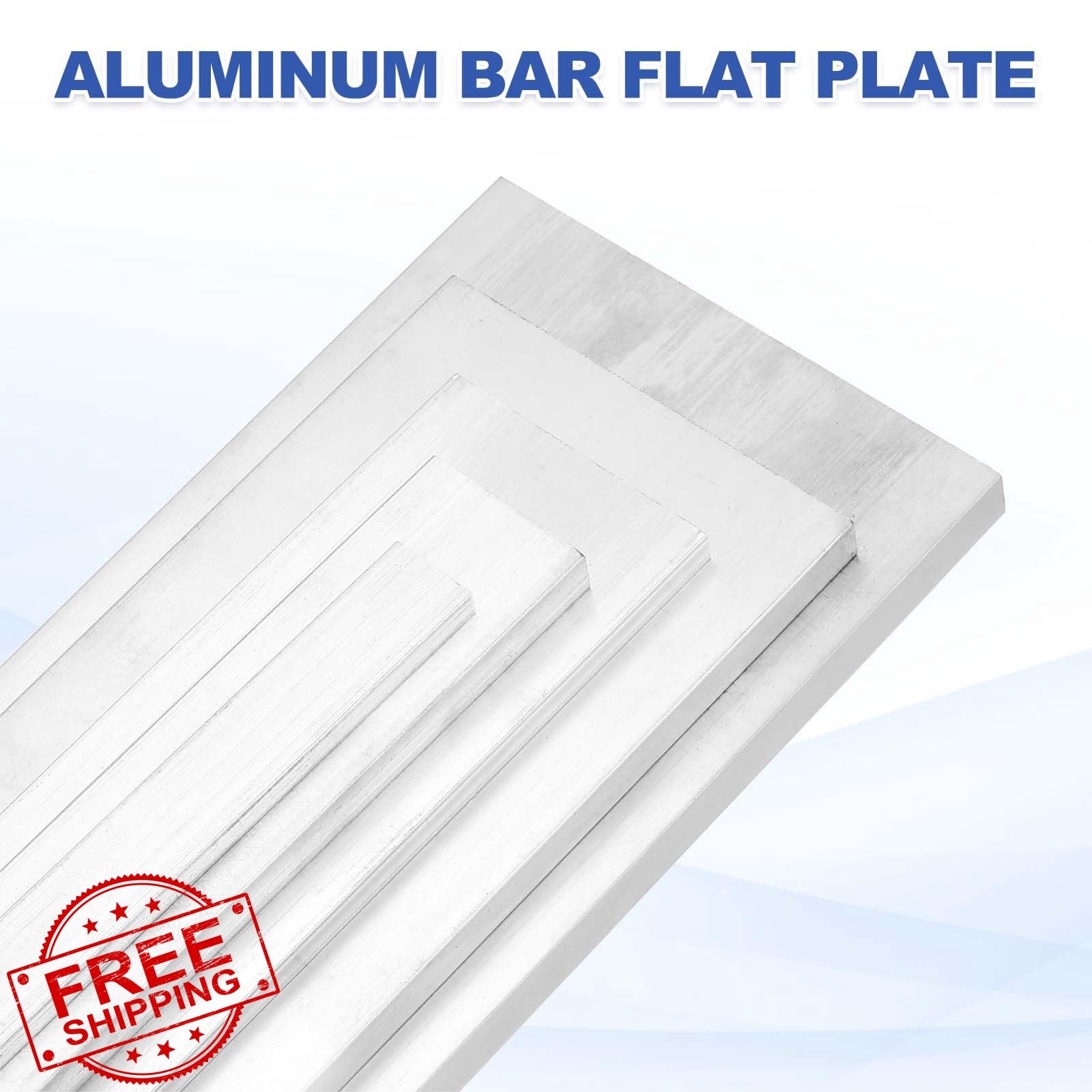 uxcell 2 Sets 0.24×0.5×16″ Aluminum Flat Bar 6061 T6511