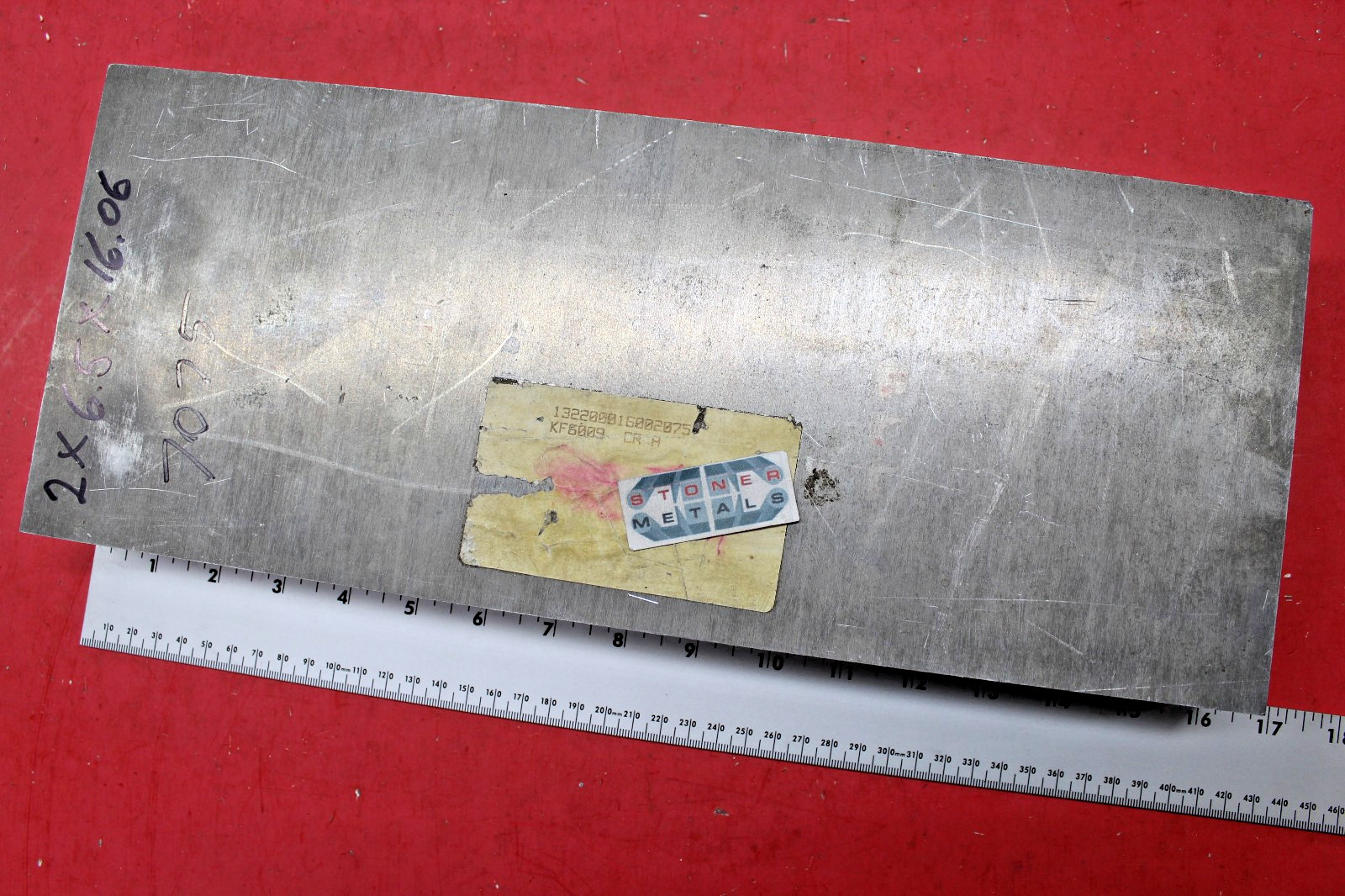 1 Piece 2″ x 6.5″ x 16.06″ 7075 Aluminum Flat Bar Drop