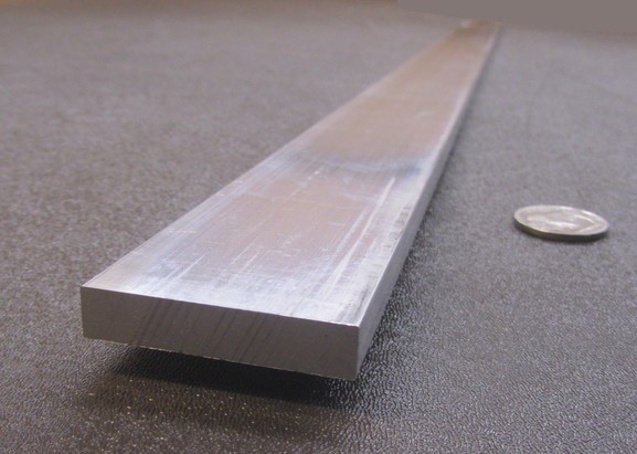 6061 T6 Metric Aluminum Bar, 8mm Thick x 40mm Wide x 3 Ft Length