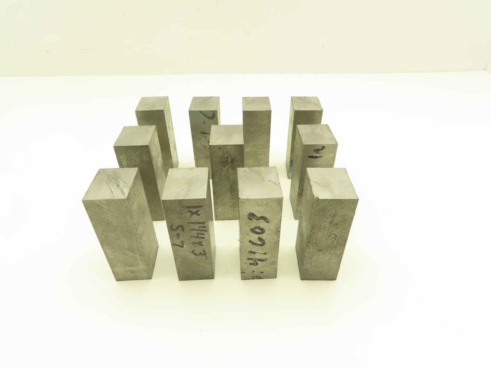 S7 Tool Steel Flat Bar Stock 1″x 1-1/4″x 3″L Lot of 10 Blocks