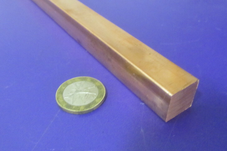 110 Copper Square Bar 1/2 Hard, 5/8″ Thick x 5/8″ Wide x 6 Ft Length
