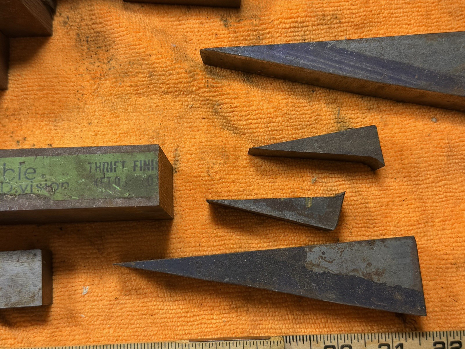 32 lb Tool Steel Scrap Lot – O1 Crucible Ketos A2 4140 4130 Knife Making Drops