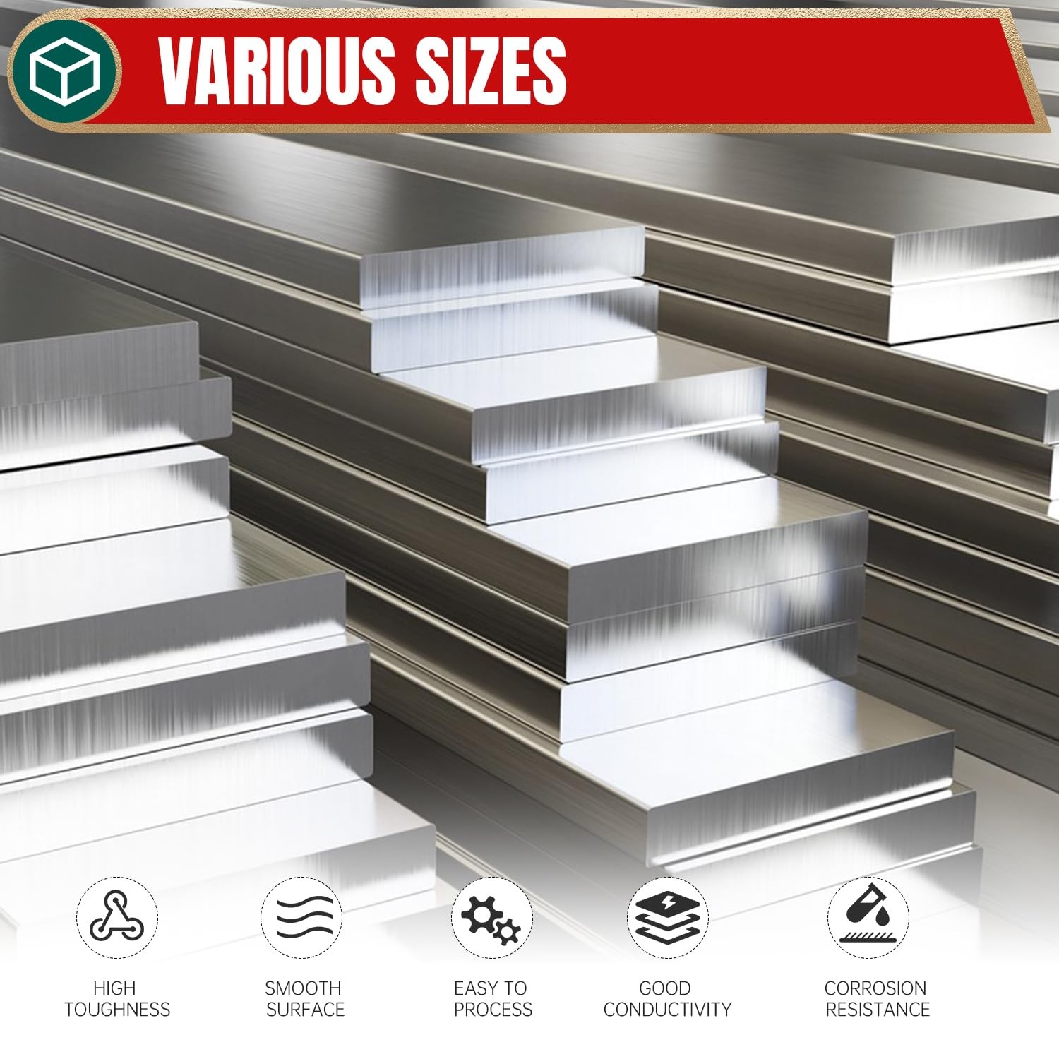 Stainless Steel Flat Bar, 5/32 x 3 x 8 Stock, Steel Rod, Crafts,Repairs