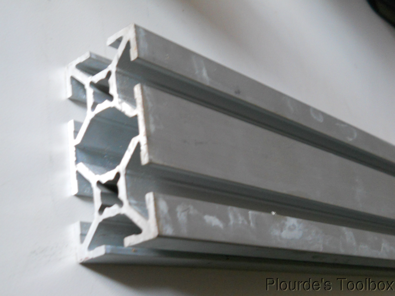 Used MK Tech 40 by 80mm T-Slot Aluminum Extrusion, 67.8″ long, 54.41, 54.41.1720