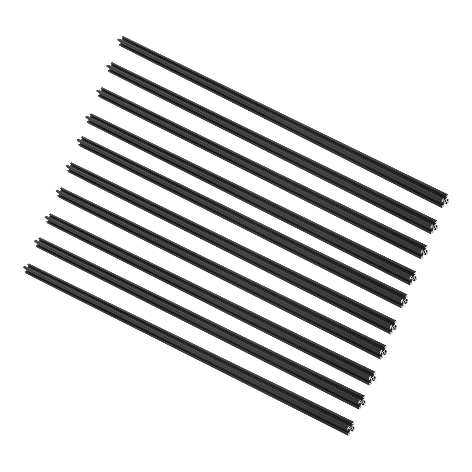 10Pcs 6063 Aluminum Extrusion Kit Black T-Slot For CNC 3D Printer 20*20*1000mm