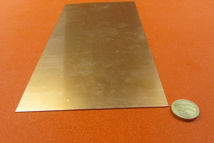 510 Phosphor Bronze Sheet .032″ (+/-.004″) Thick x 6.0″ Wide x 12.0″ Length