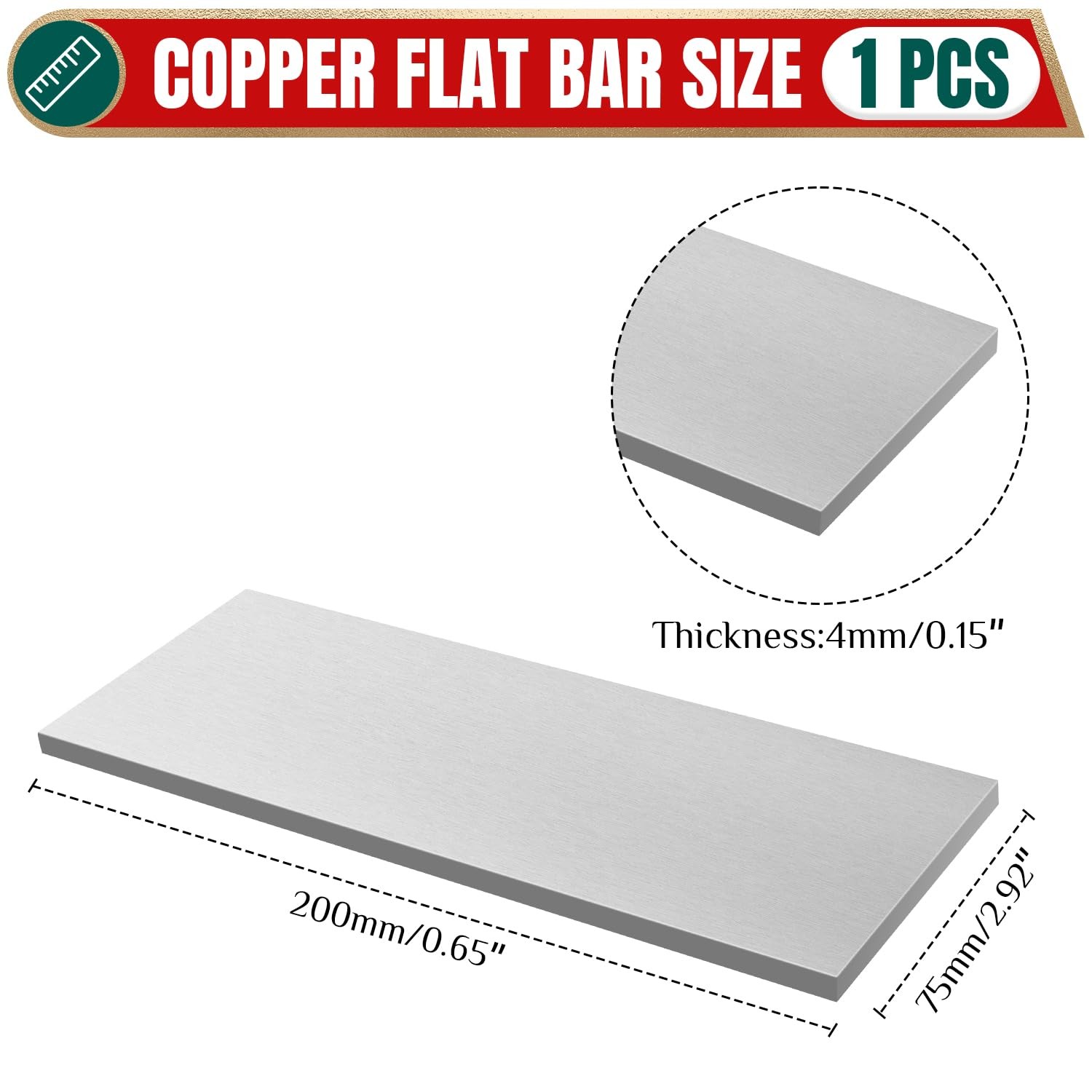 Stainless Steel Flat Bar, 5/32 x 3 x 8 Stock, Steel Rod, Crafts,Repairs