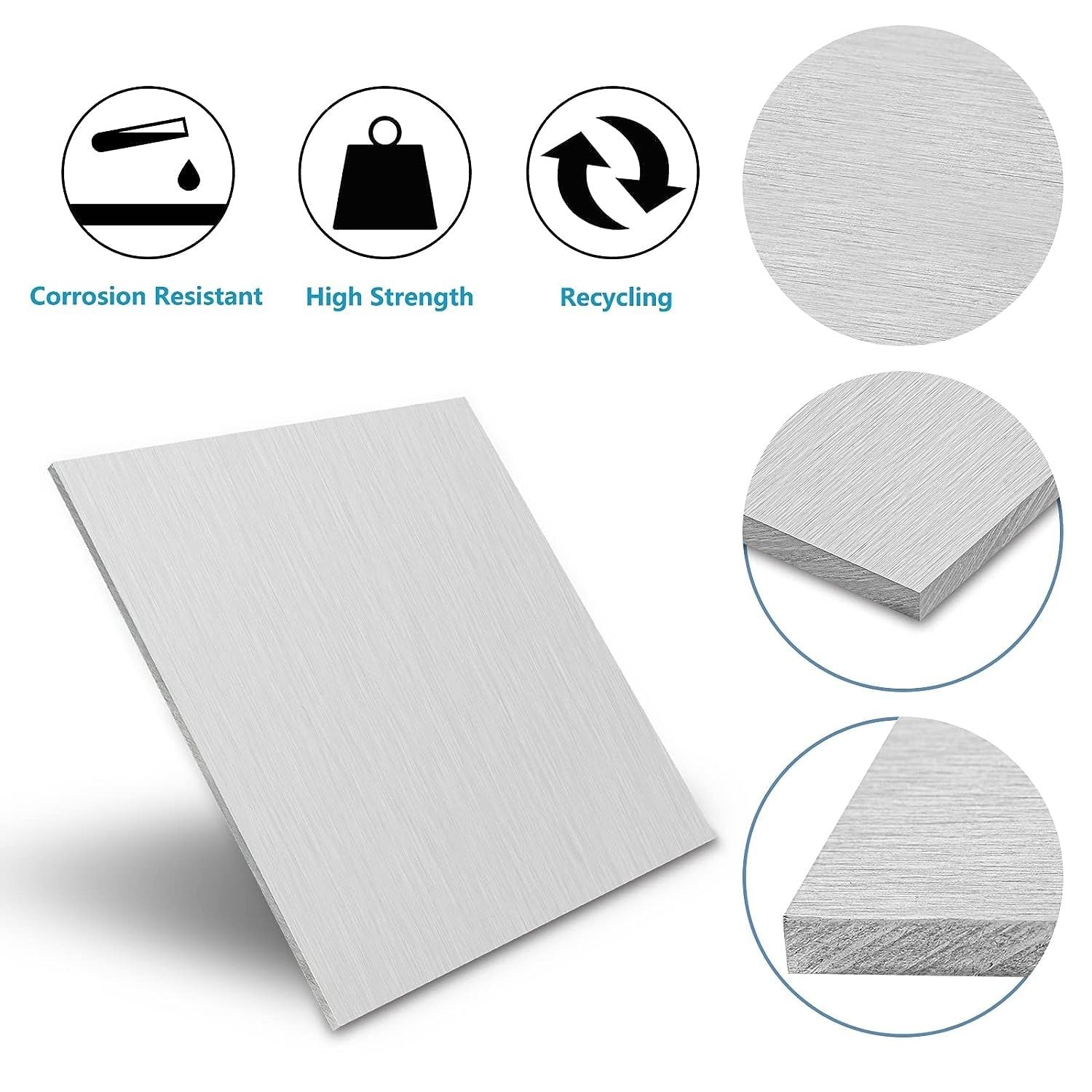 6061 Aluminum Sheet Plate 12×16″ Thin & Corrosion Resistant
