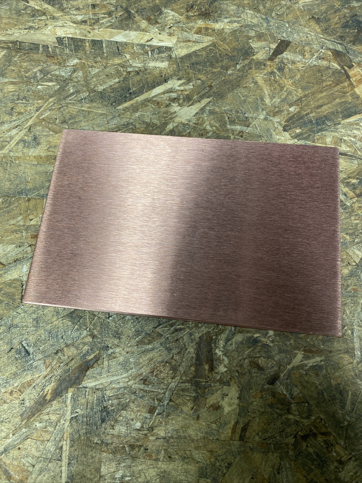 1/8” (0.125” Thick) 4.5”x 7.0”- COPPER SHEET PLATE – Brushed – Ultra Machinable