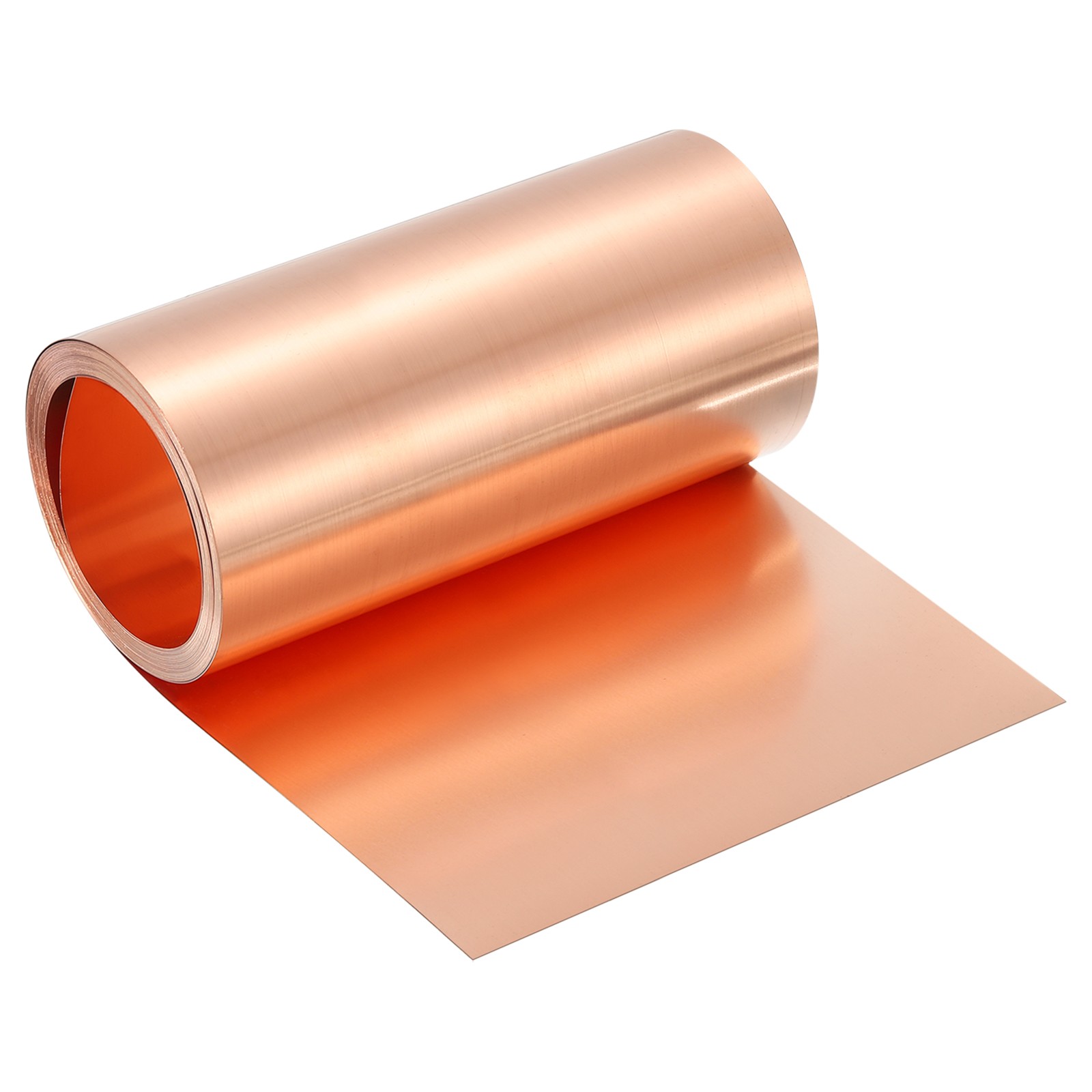 Pure Copper Sheet Roll, 0.3mm 22Ga Thick T2 10Ft x 6in Copper Strip for Craft