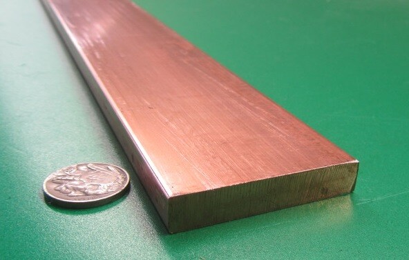 110 Copper Bar H02, 3/8″ Thick x 2.0″ Wide x 6 Ft Length