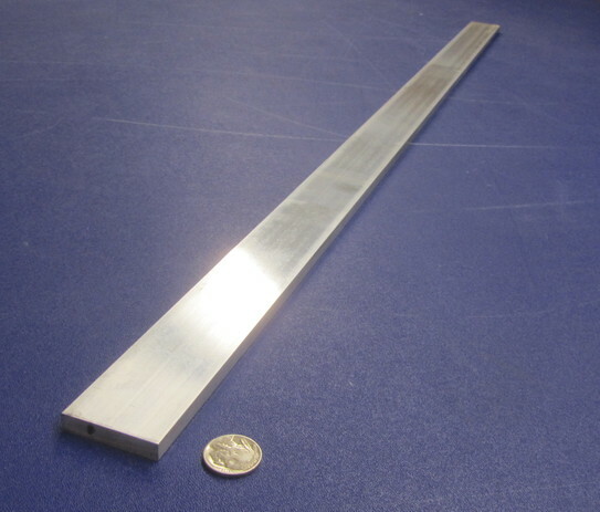 6061 T6 Metric Aluminum Bar, 8mm Thick x 40mm Wide x 3 Ft Length