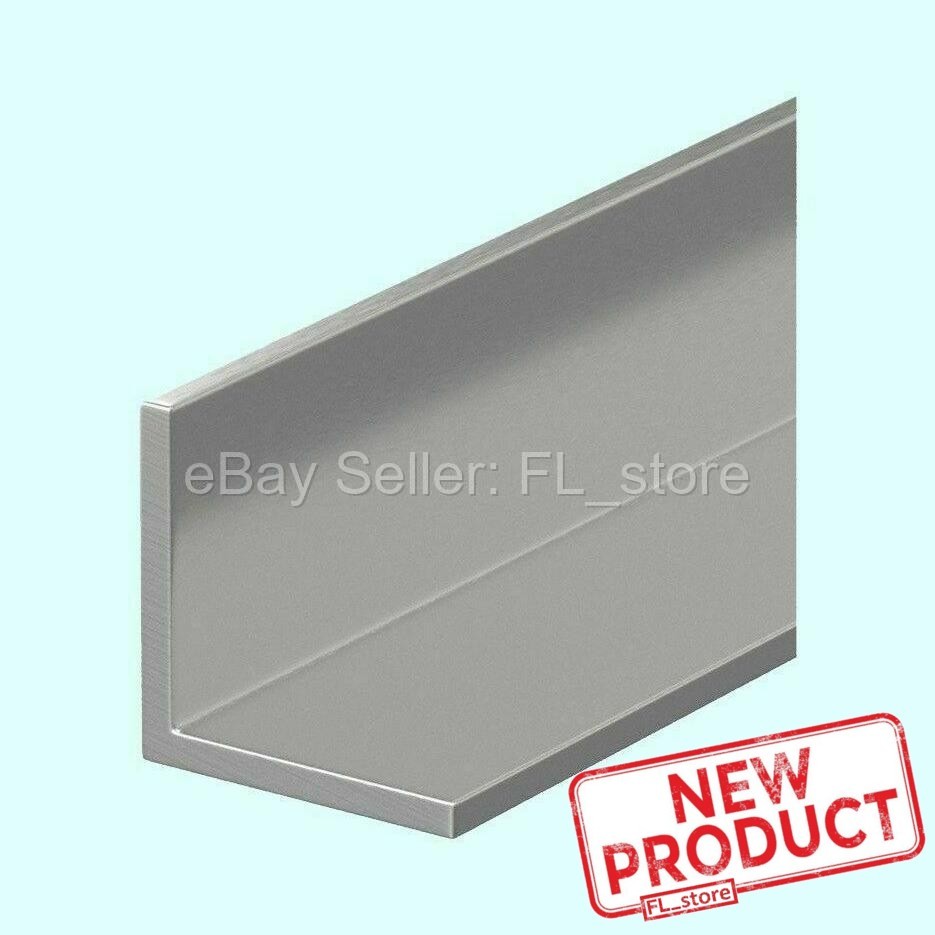 Stainless Steel Angle Iron 1/8″ x 1 1/4″ x 7 Feet 90° Hot Rolled 304 Mill Finish