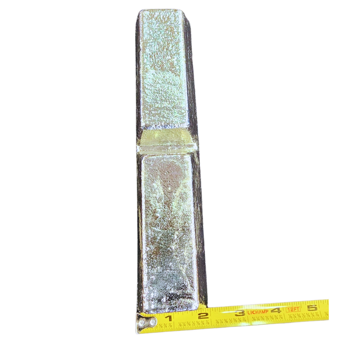 Pure Tin Notch Bar ~ 4 lbs Grade A