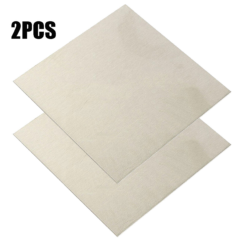2PC 100x100mm Pure Nickel Ni Sheet Plate For Electroplating Anode Element 1mm^