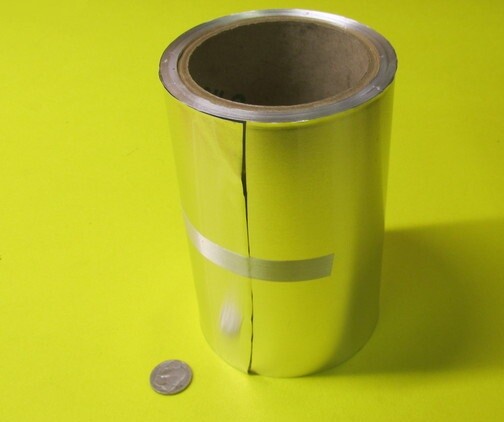 1100 Aluminum Foil (O) .005″ Thick x 6″ Wide x 50 Feet Long Roll