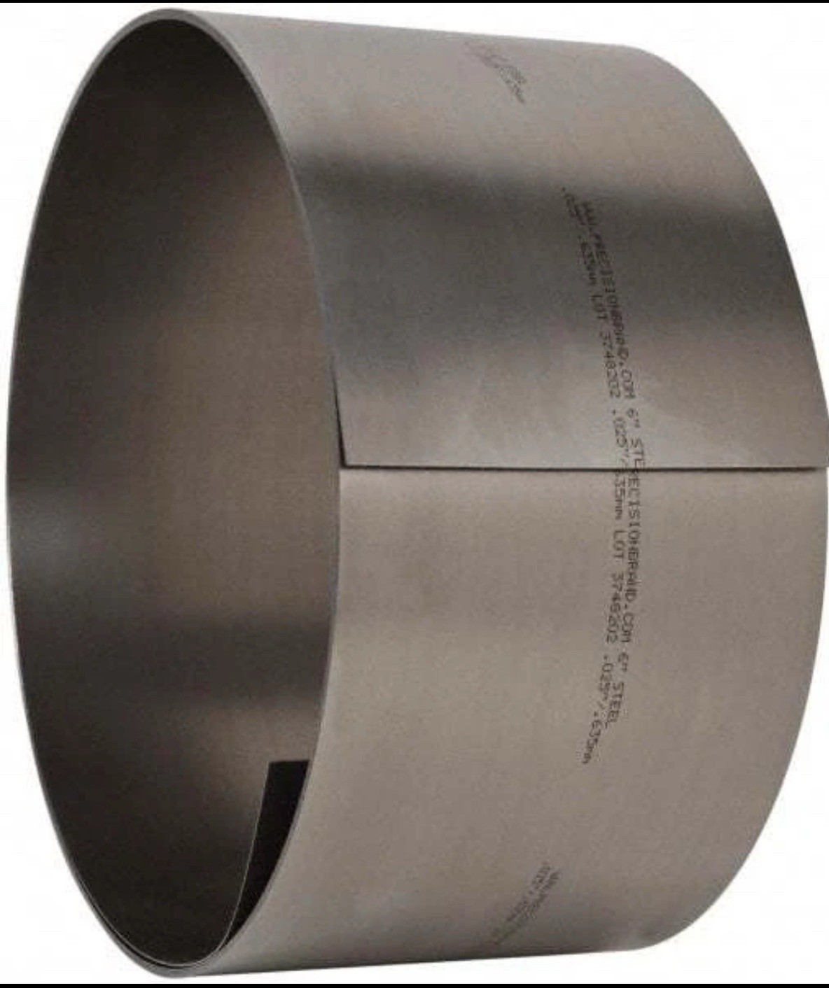 Made in USA 15′ Long x 6″ Wide x 0.025″ Thick, Roll Shim Stock Steel