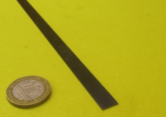 1095 Hard Blue Tempered Spring Steel Shim .005″ Thick x .375″ Wide x 1200″ Long